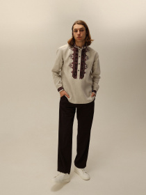 Вышитая рубашка Svarga модель SV-MS00694-1111-10002 Фото