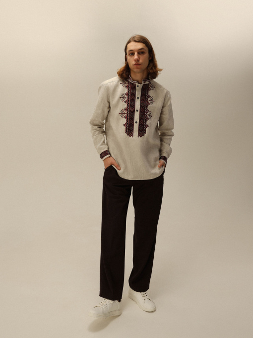 Вишита сорочка Svarga модель SV-MS00694-1111-10002 Фото