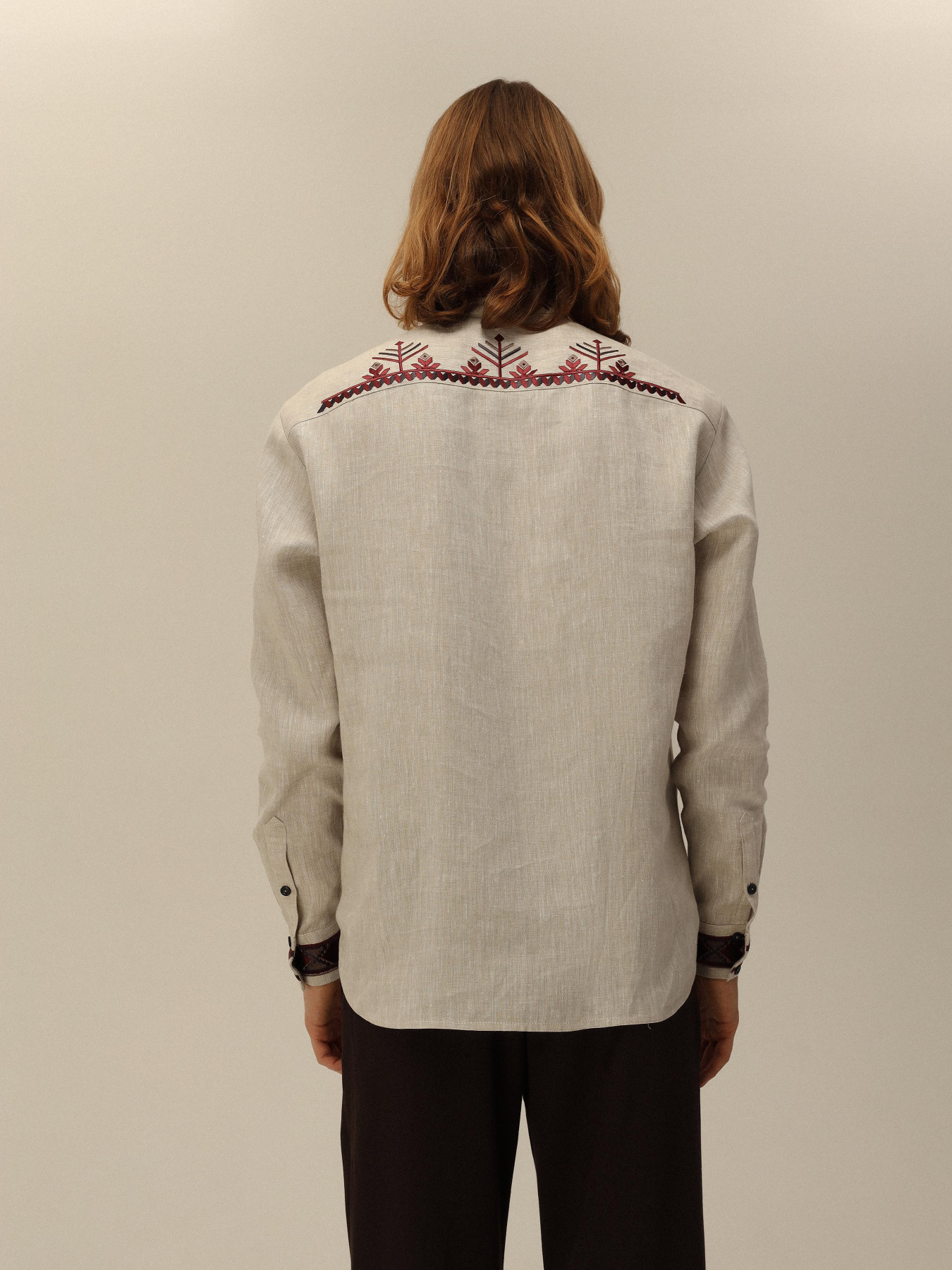 Вышитая рубашка Svarga модель SV-MS00694-1111-10002 Фото