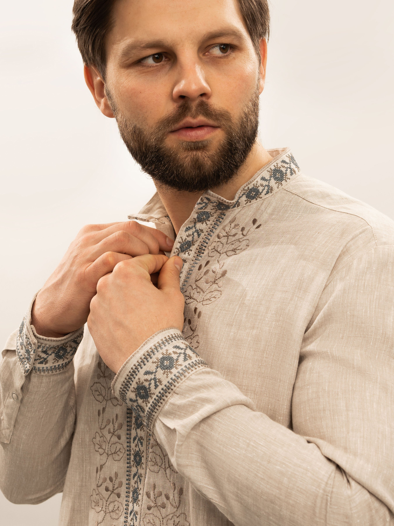 Вишита сорочка Svarga модель SV-MS00706-1111-10016 Фото