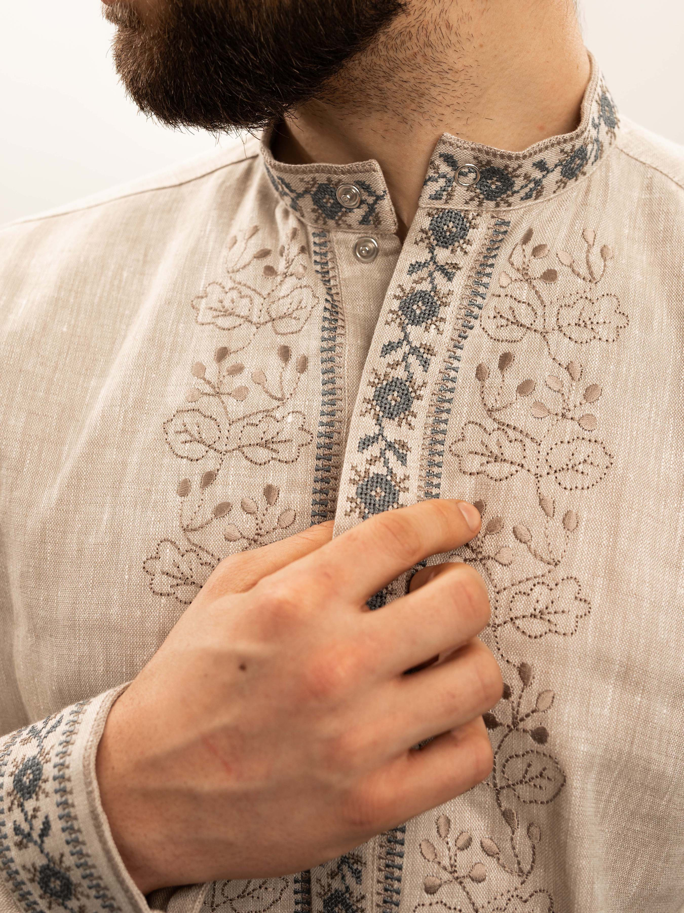 Вишита сорочка Svarga модель SV-MS00706-1111-10016 Фото