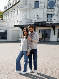 Вышитая рубашка Svarga модель SV-FB00498-1111-10002 Вышитая рубашка Svarga модель SV-FB00498-1111-10002 Фото