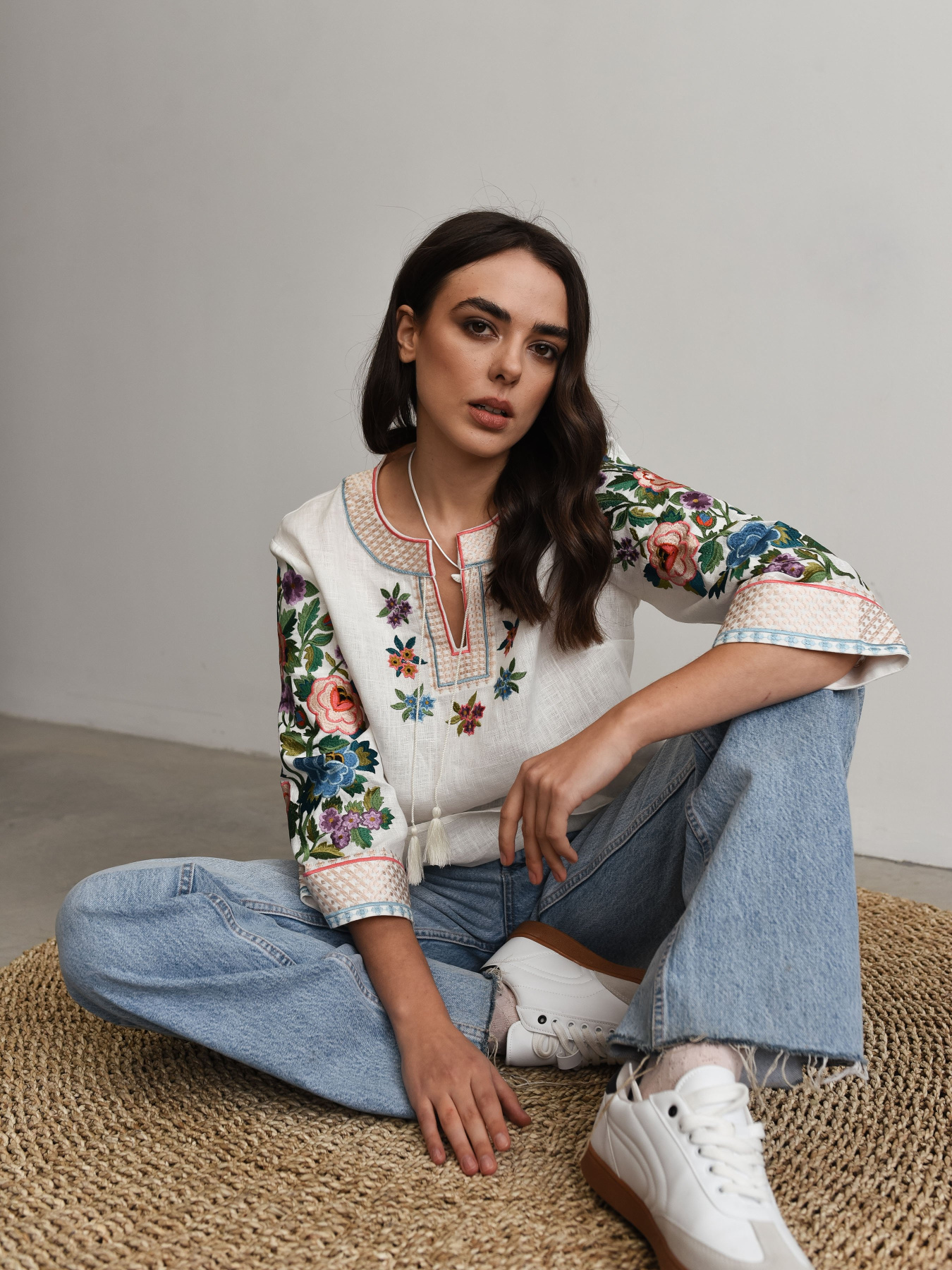 Вышитая рубашка Svarga модель SV-FB00628-1111-10001 Фото