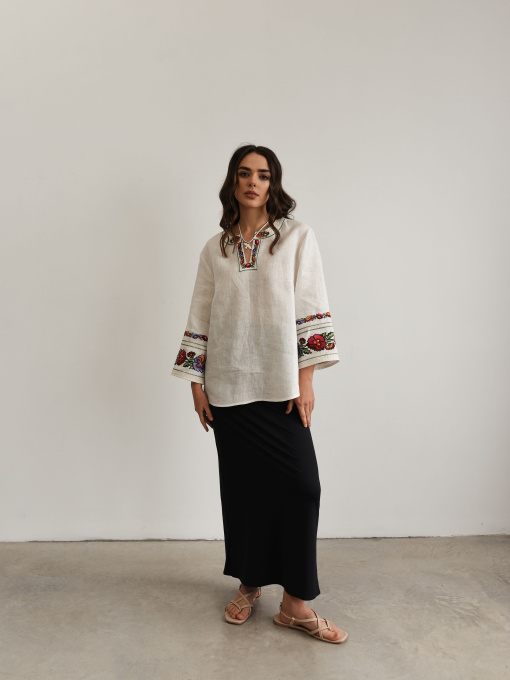 Вышитая рубашка Svarga модель SV-FB00680-1111-10001 Фото