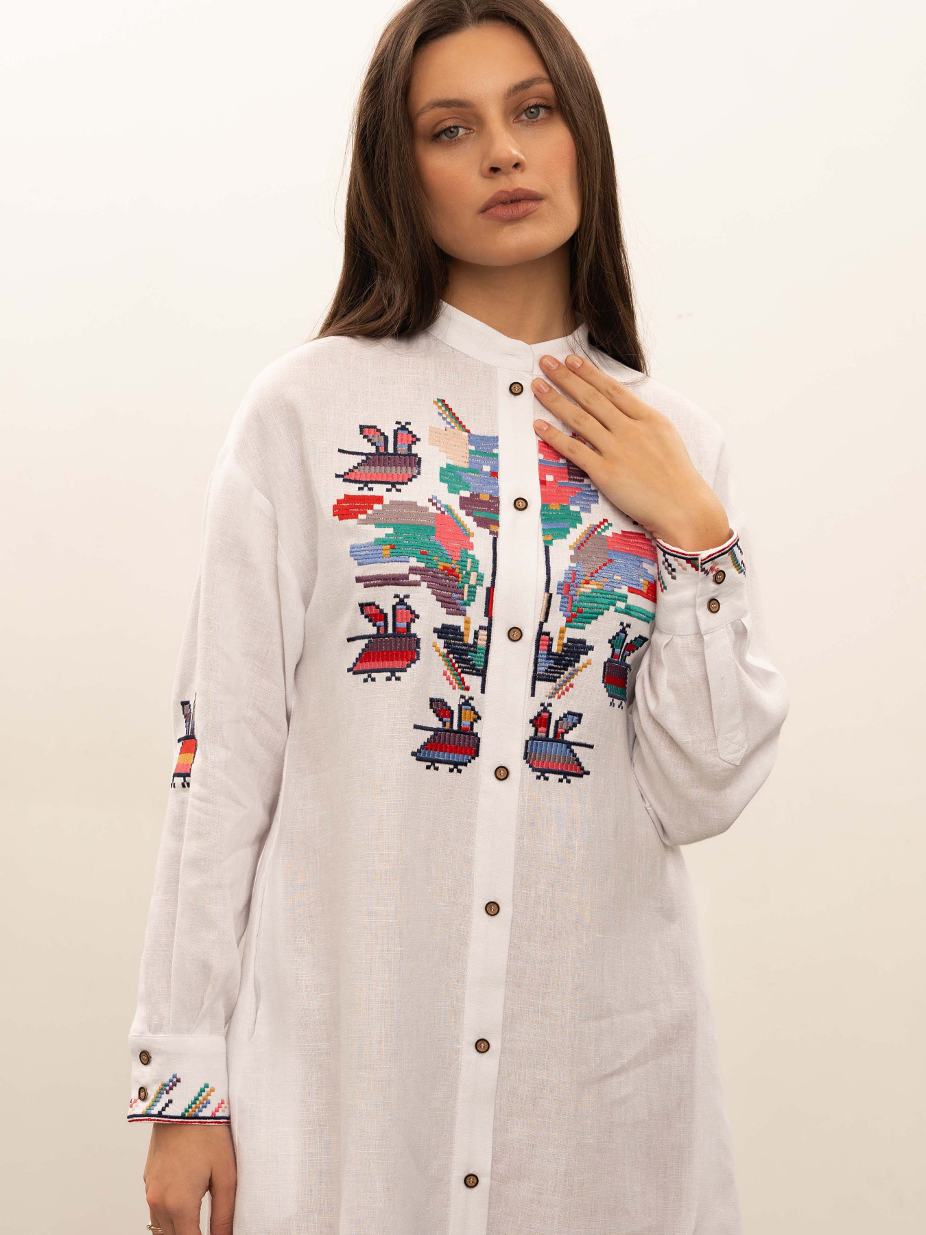 Вышитое платье Svarga модель SV-FB00686-1111- 10001 Фото