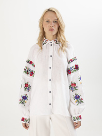 Вышитая рубашка Svarga модель SV-FB00711-1111-10001 Фото