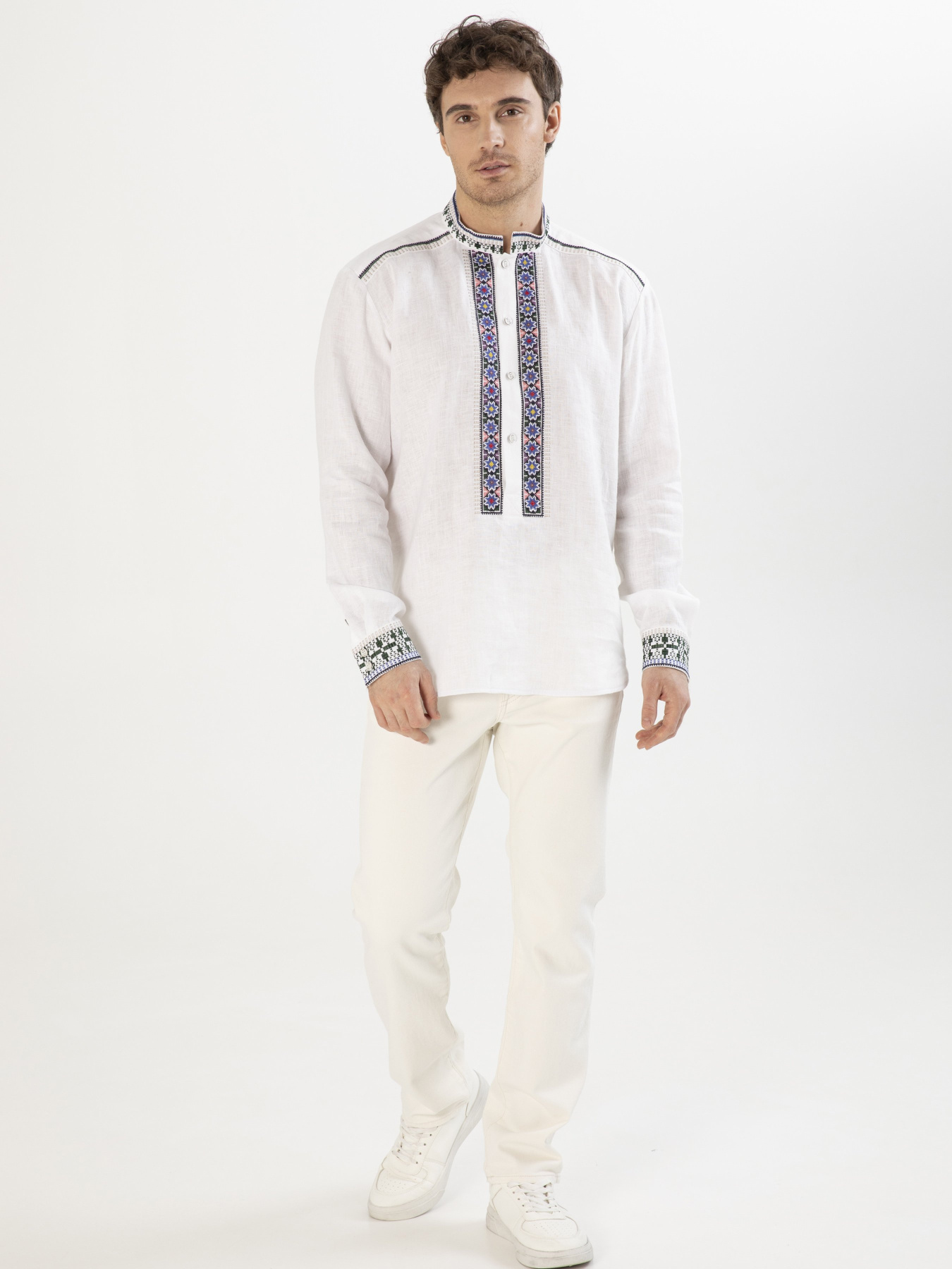 Вышитая рубашка Svarga модель SV-MS00699-1111-10001 Фото