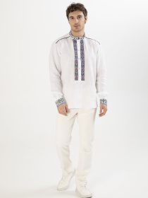 Вышитая рубашка Svarga модель SV-MS00699-1111-10001 Фото