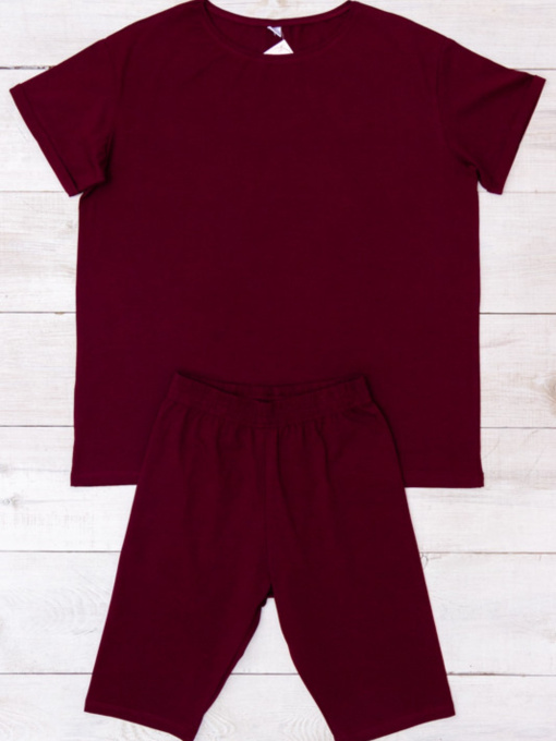 Повседневный костюм Носи своє модель 8138-036-marsala Фото