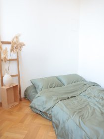 Комплект постільної білизни з тканини Сатин Оливковий колір BedclozZzes модель 4233 Фото