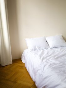 Комплект постельного белья с ткани Сатин Белый цвет BedclozZzes модель 4790 Фото