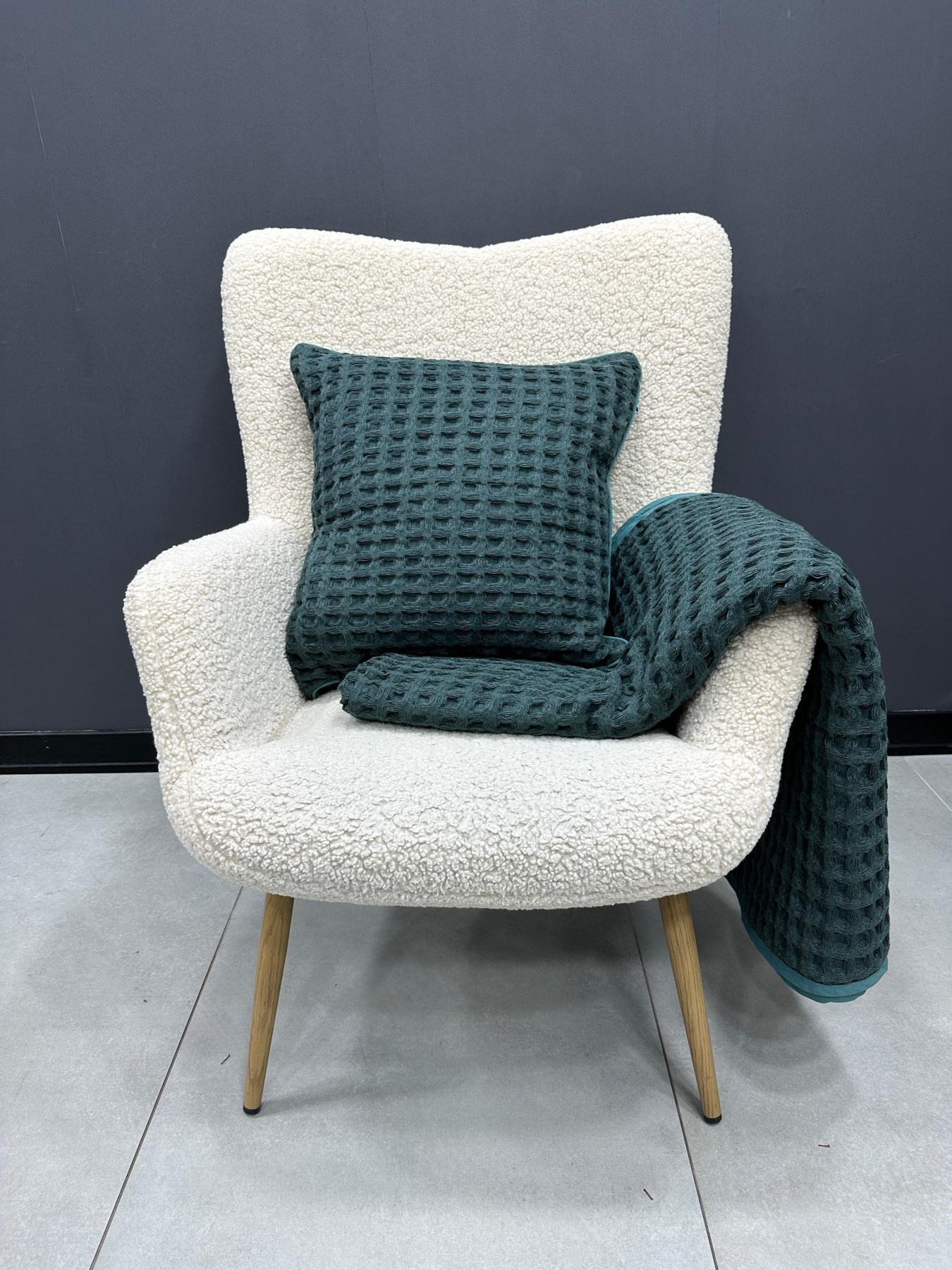 Плед на кровать зеленый МАЕСТРО модель 105428 Фото