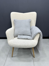 Плед на кровать серый МАЕСТРО модель 105426 Фото