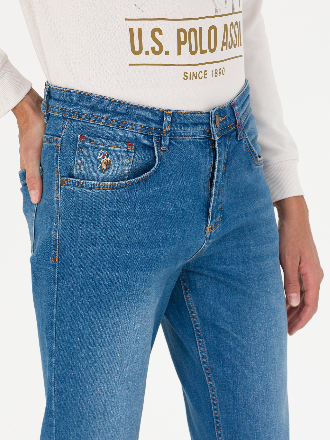 Прямые джинсы US Polo модель G081SZ080.000.1458446.DN0022 Фото