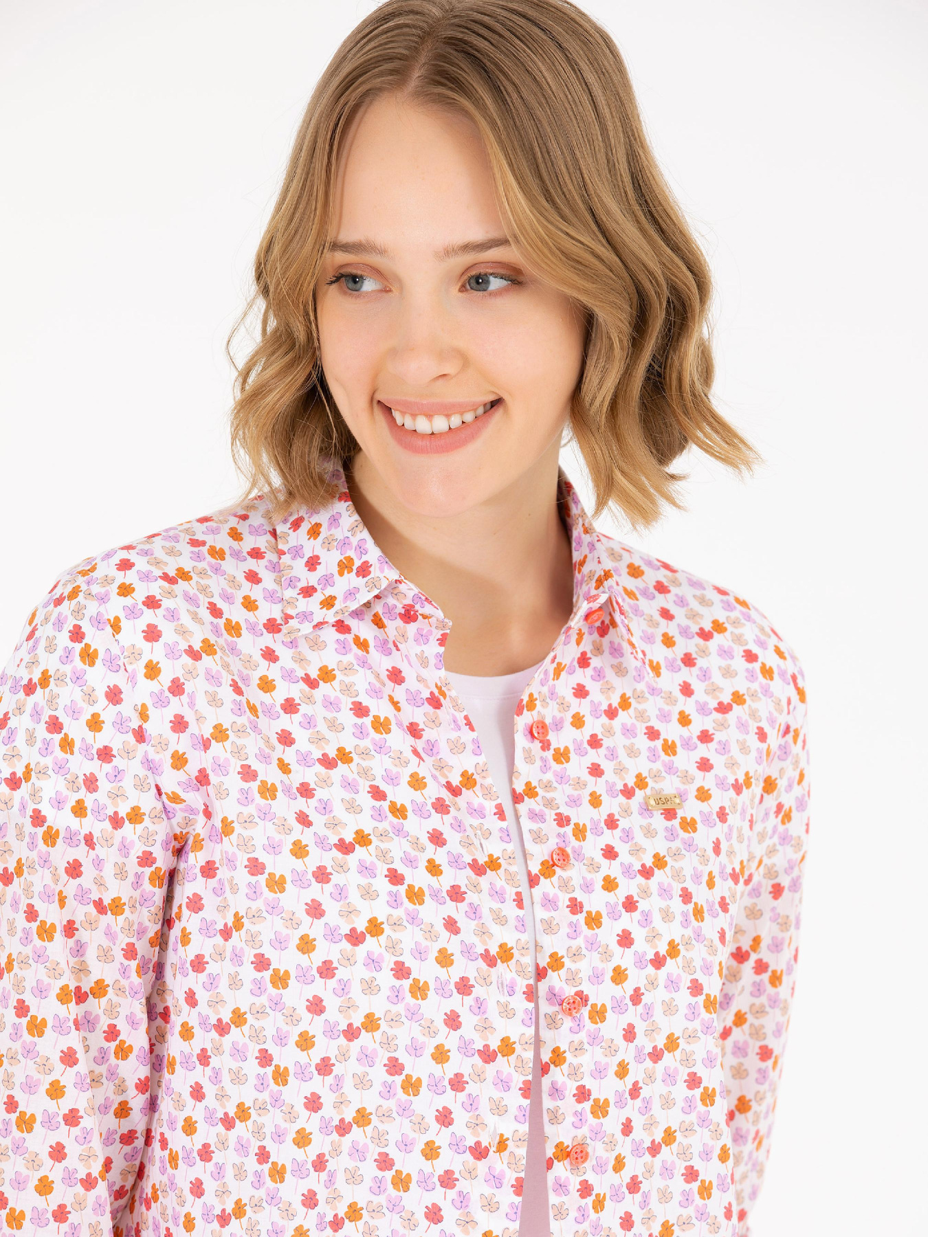 Рубашка повседневная US Polo модель G082GL004.000.1618108.VR047 Фото