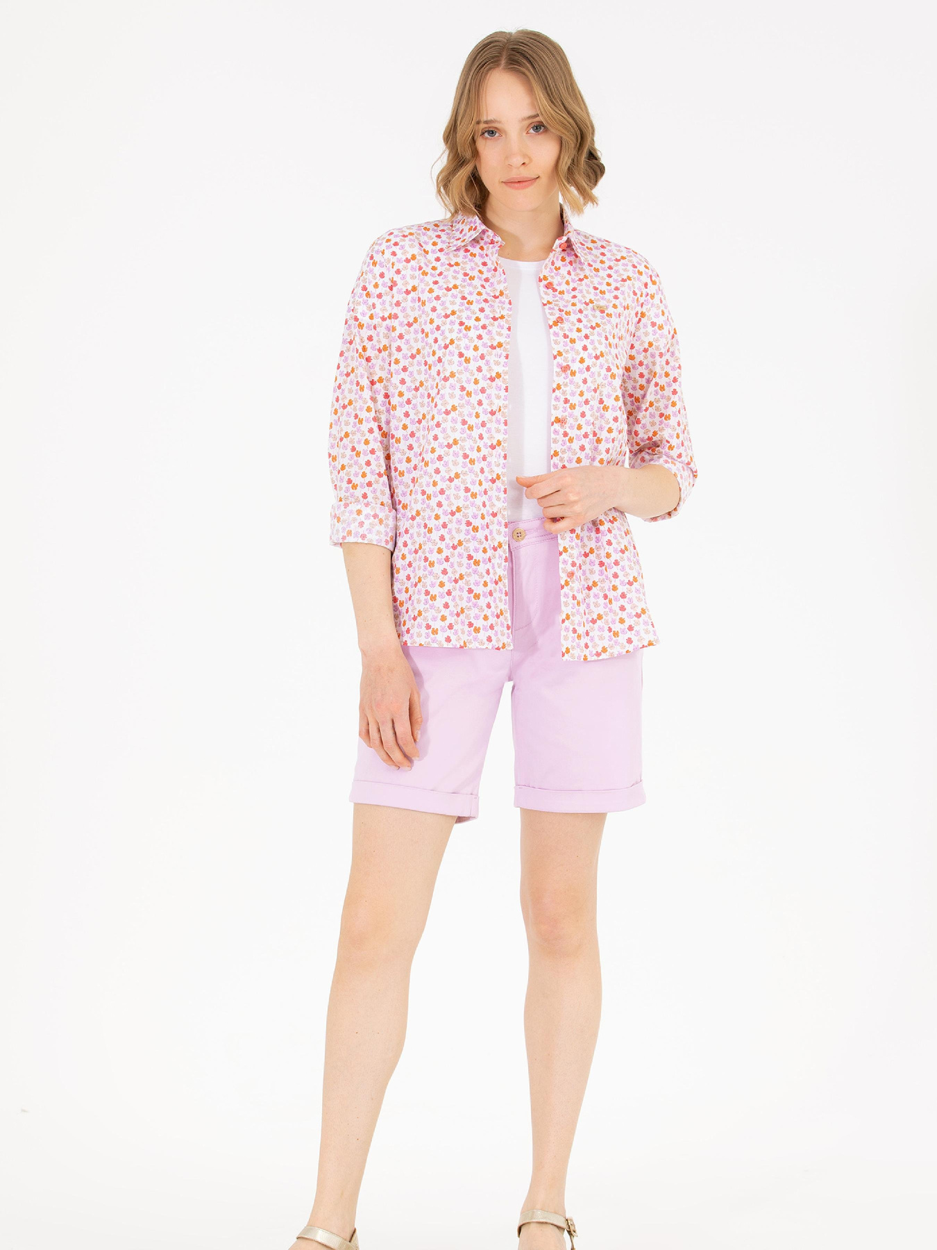 Рубашка повседневная US Polo модель G082GL004.000.1618108.VR047 Фото