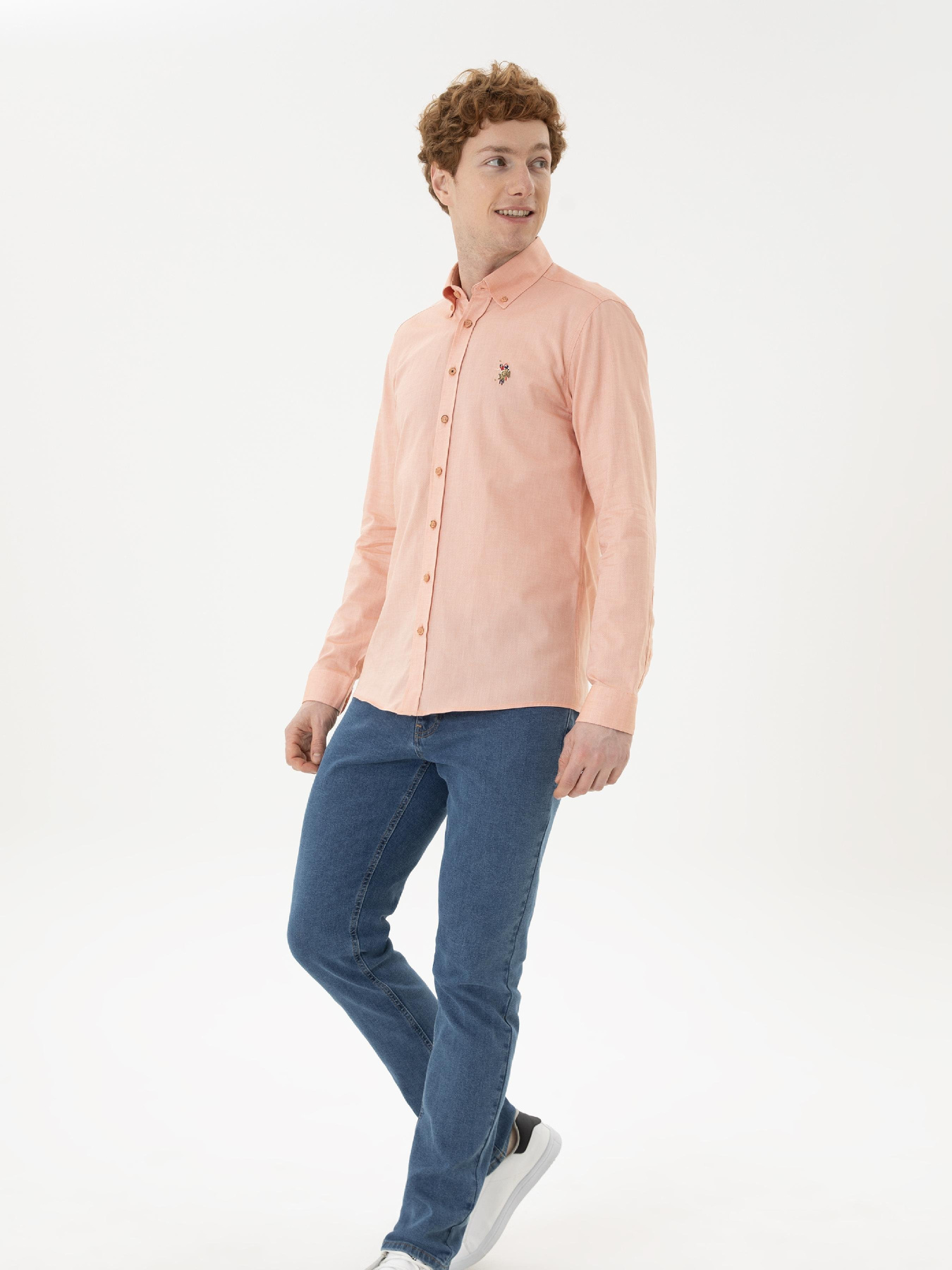 Рубашка повседневная US Polo модель USPAINT.1571695.VR031 Фото