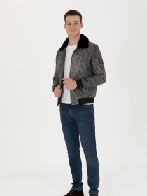 Шкіряна куртка US Polo модель G081SZ035.000.K23020.070 Фото