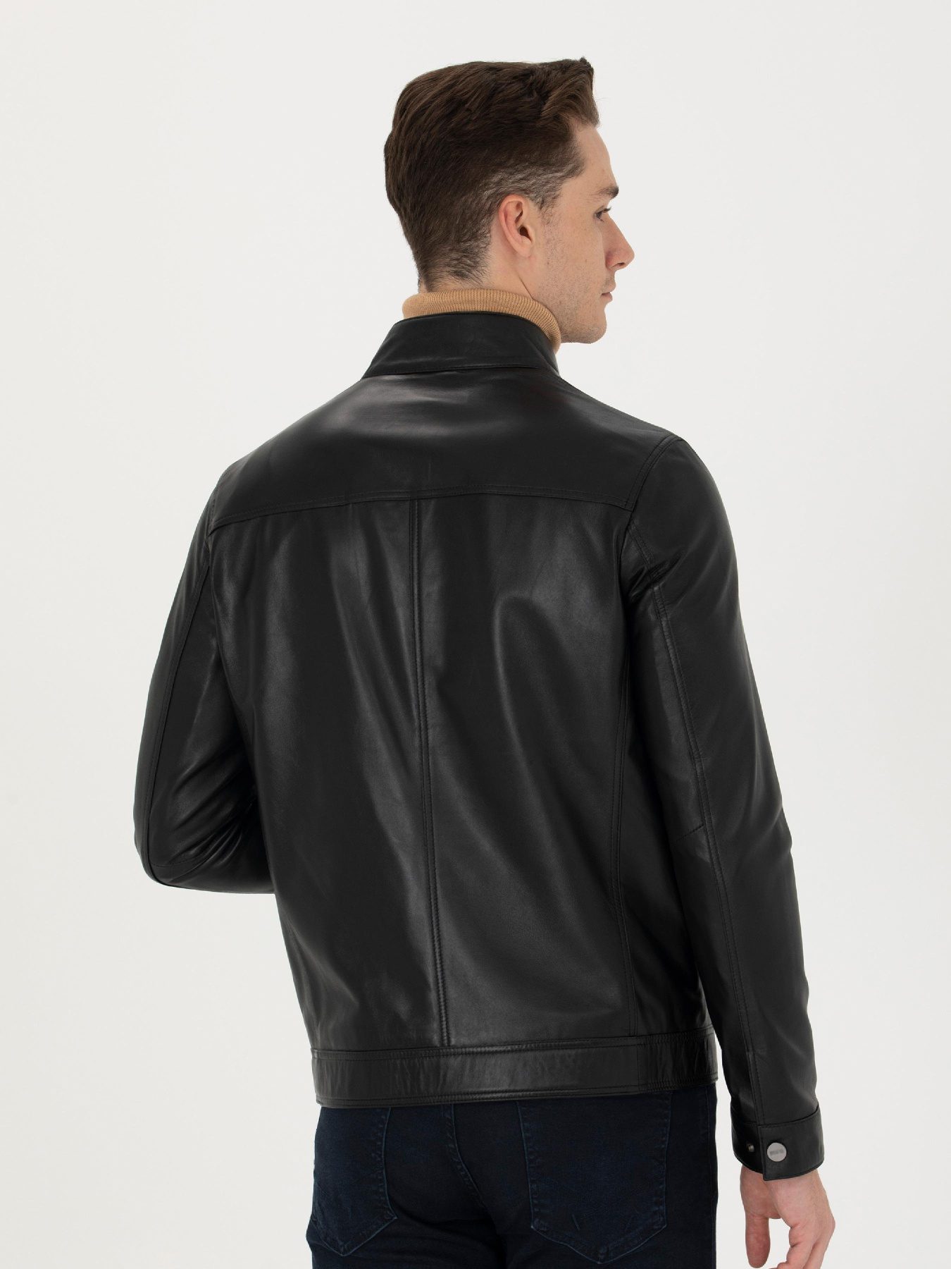 Шкіряна куртка US Polo модель G081SZ035.000.K23050.001 Фото