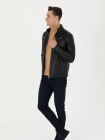 Шкіряна куртка US Polo модель G081SZ035.000.K23050.001 Шкіряна куртка US Polo модель G081SZ035.000.K23050.001 Фото