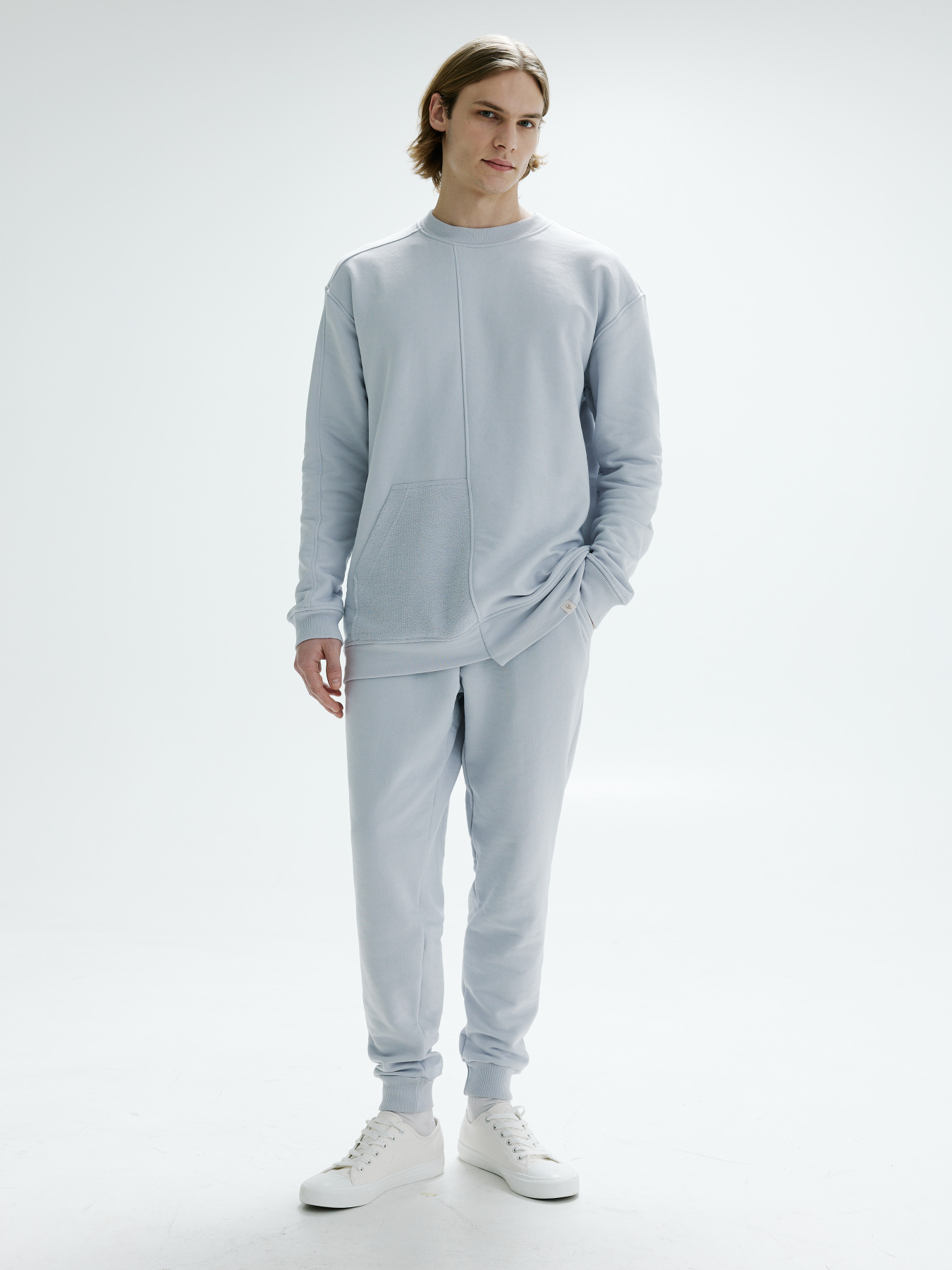 Свитшот Роза модель 230925_light_grey Фото