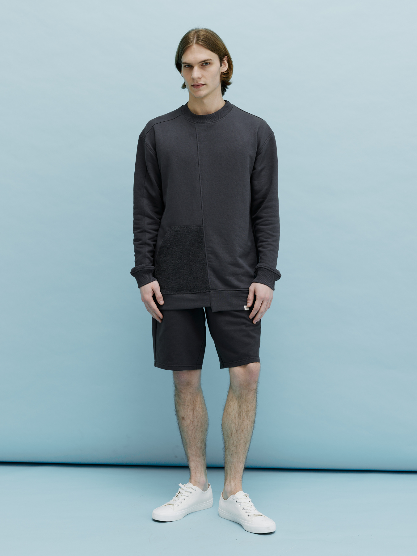 Свитшот Роза модель 230925_dark_grey Фото