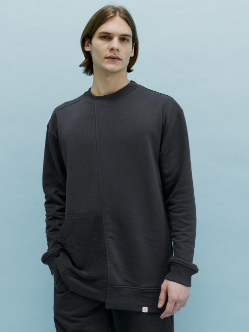 Свитшот Роза модель 230925_dark_grey Свитшот Роза модель 230925_dark_grey Фото