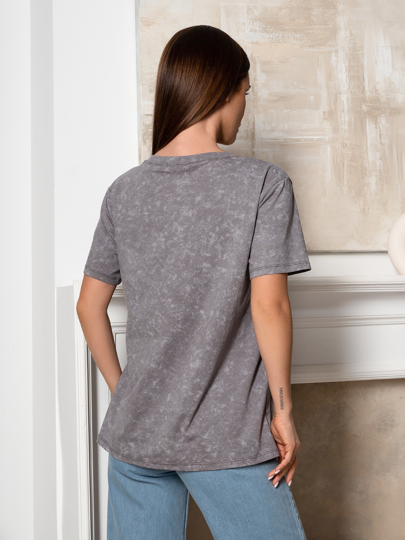 Футболка ISSA Plus модель WN20-618_темно_серый Фото