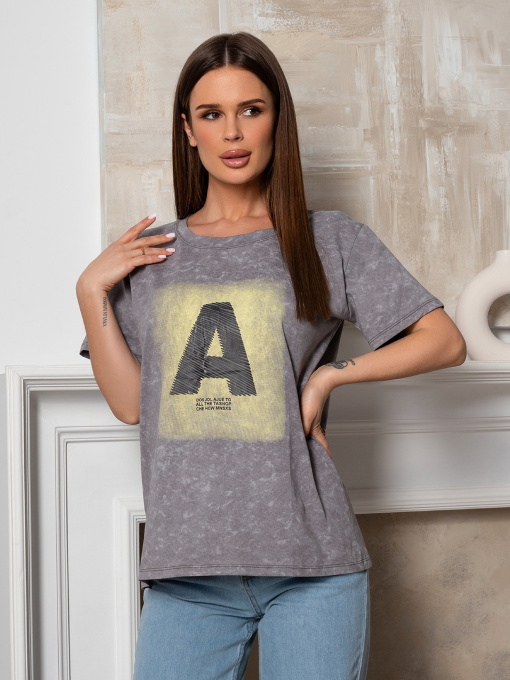 Футболка ISSA Plus модель WN20-618_темно_серый Фото