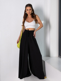 Штани палаццо ISSA Plus модель SA-527_черный Фото