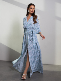 Платье макси ISSA Plus модель 14636_мультиколор Фото