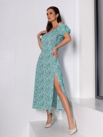 Платье миди ISSA Plus модель 14645_зеленый Фото