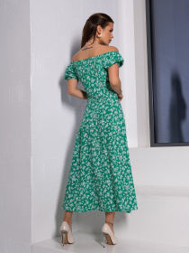 Платье миди ISSA Plus модель 14649_зеленый Фото