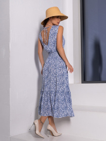 Сарафан ISSA Plus модель 14651_синий Фото