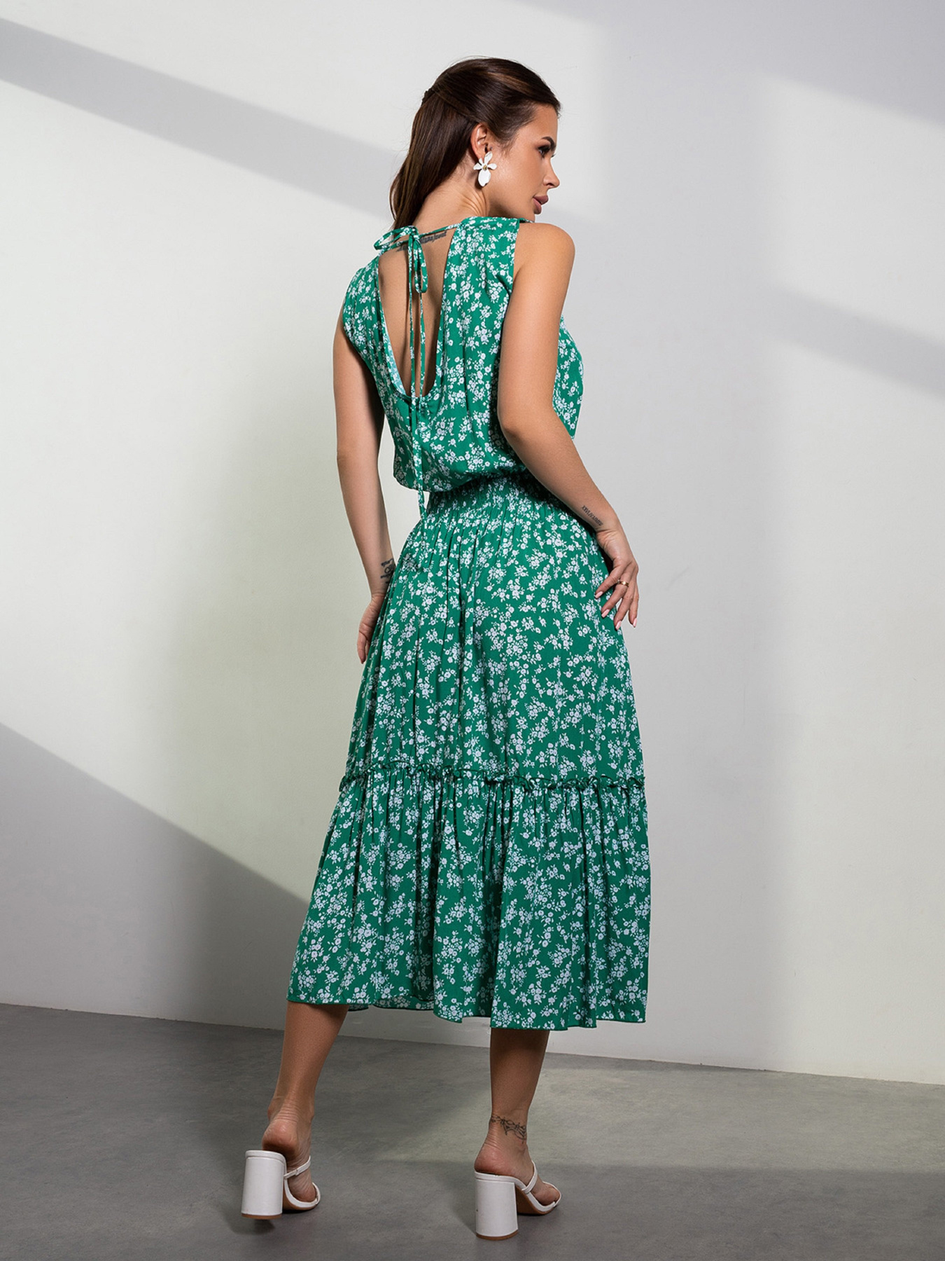 Сарафан ISSA Plus модель 14653_зеленый Фото