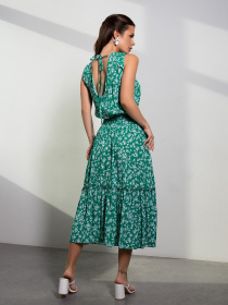Сарафан ISSA Plus модель 14653_зеленый Фото