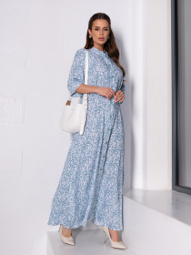 Платье макси ISSA Plus модель 14655_мультиколор Платье макси ISSA Plus модель 14655_мультиколор Фото