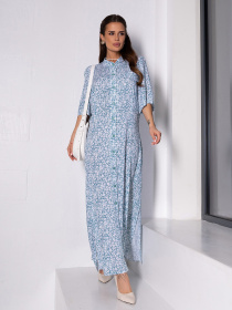 Платье макси ISSA Plus модель 14655_мультиколор Платье макси ISSA Plus модель 14655_мультиколор Фото