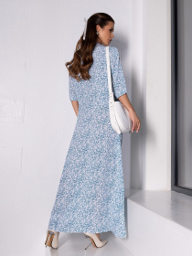 Сукня максі ISSA Plus модель 14655_мультиколор Фото