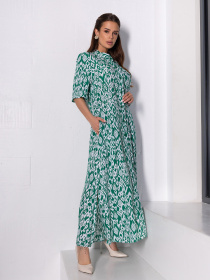 Сукня максі ISSA Plus модель 14659_зеленый Фото