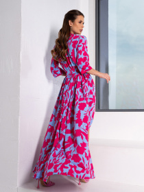 Платье макси ISSA Plus модель 14661_голубой Фото