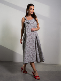 Сарафан ISSA Plus модель 14662_оливковый Фото