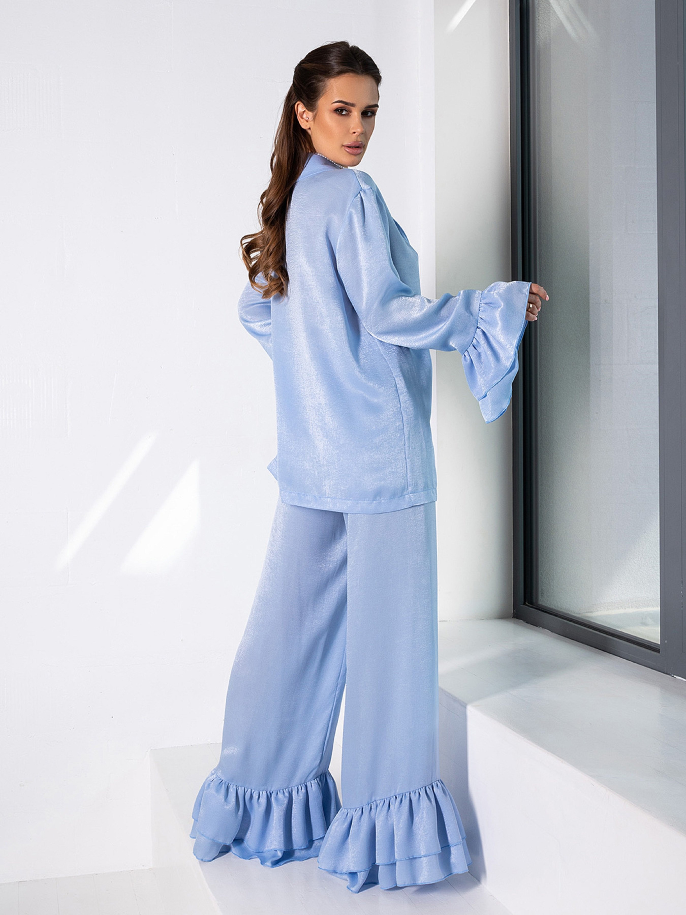 Костюм ISSA Plus модель 14664_голубой Фото