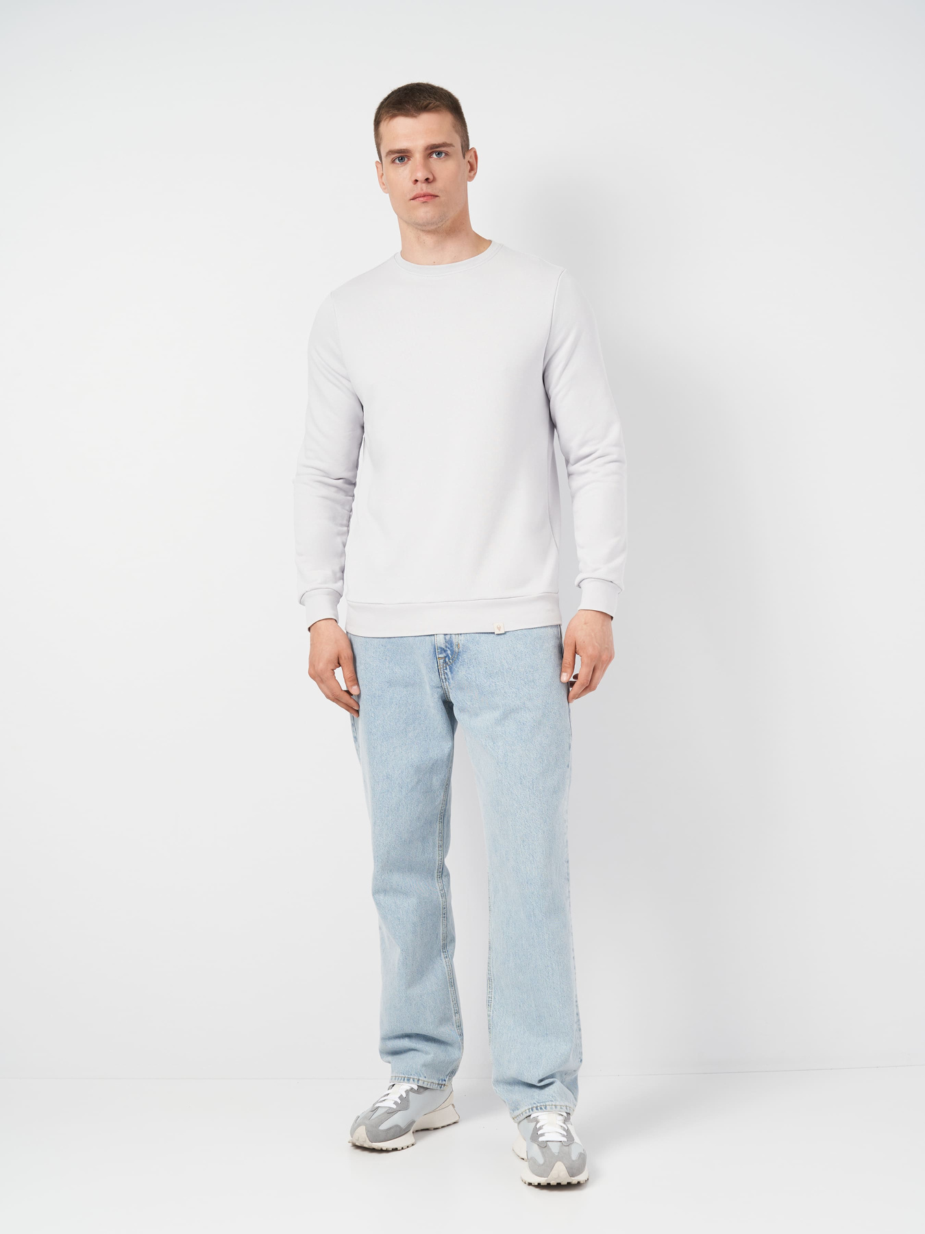 Свитшот Роза модель 210542_light_gray Фото