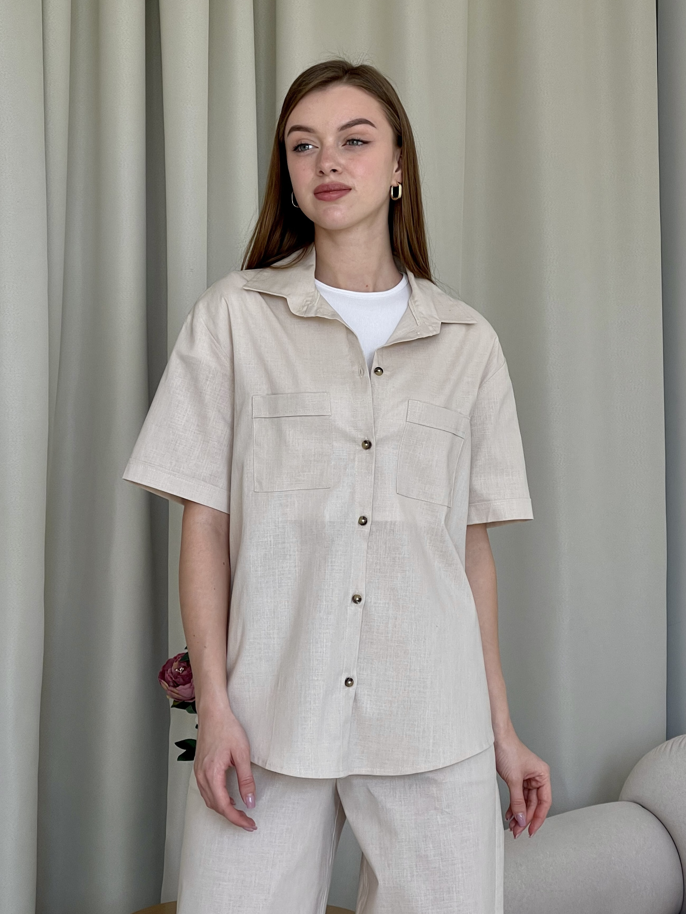 Сорочка повсякденна Merlini модель 200001206 Фото