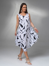 Сарафан ISSA Plus модель 14613_белый Фото