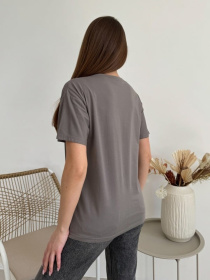 Футболка ISSA Plus модель WN20-621_темно_серый Фото