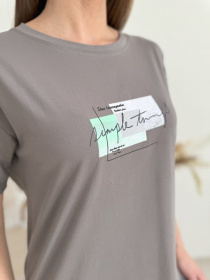 Футболка ISSA Plus модель WN20-621_темно_серый Фото