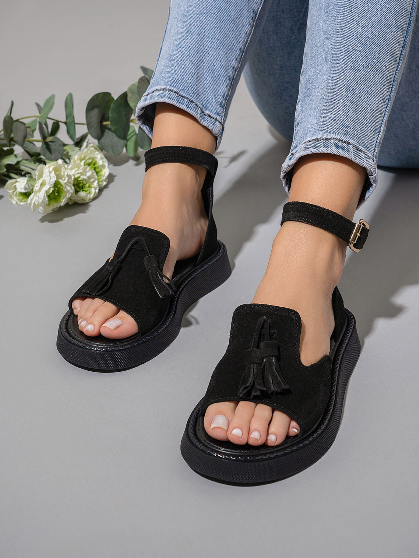 Сандалии ISSA Plus модель OB2-466_черный Фото