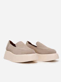 Лоферы ISSA Plus модель OB2-468_бежевый Фото